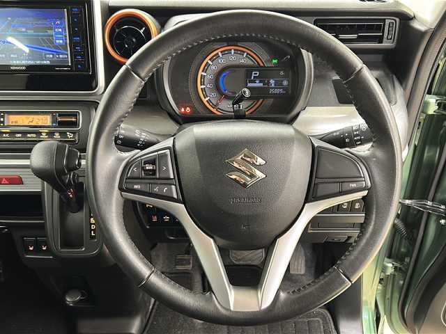 スズキ スペーシア ギア HYBRID XZ 道央・札幌 2019(令1)年 3.6万km ツールグリーンパールメタリック/ガンメタリック2トーンルーフ ・社外ナビ/フルセグTV/DVD/CD/SD/BT/・バックカメラ/・ドライブレコーダー/・両側パワースライドドア/・衝突被害軽減ブレーキ/・車線逸脱警報/・パーキングセンサー/・横滑り防止/・アイドリングストップ/・ETC/・前席シートヒーター/・LEDヘッドライト/・LEDフォグ/・プッシュスタート/・スマートキー/・ルーフレール/・電格ミラー