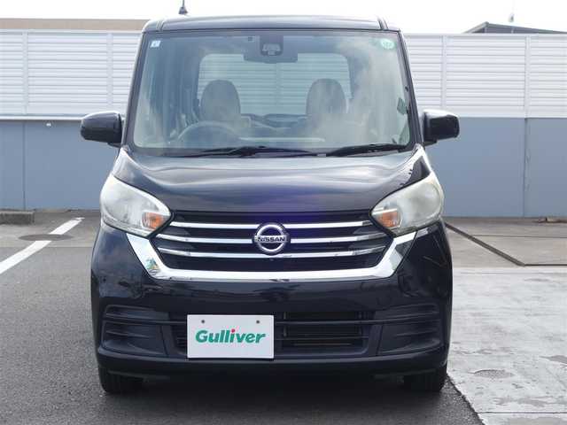 日産 デイズ ルークス X 静岡県 2017(平29)年 13.1万km ブラック エマージェンシーブレーキ/　・踏み間違い防止アシスト/社外ストラーダSDナビ/　CD/DVD/BT/SD/フルセグTV/アラウンドビューモニター/ETC/片側パワースライドドア/ナノイー付サーキューレーター/プッシュスタート/スマートキー/社外フロアマット/純正ドアバイザー/取扱説明書/保証書