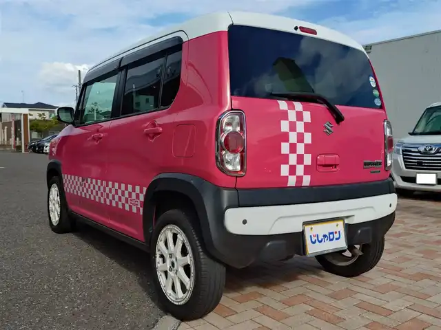 スズキ ハスラー X ターボ 新潟県 2014(平26)年 8.1万km キャンディピンクメタリック/ホワイト2トーンルーフ (株)IDOMが運営する【じしゃロン新潟店】の自社ローン専用車両になります。/こちらは現金またはオートローンご利用時の価格です。自社ローンご希望の方は別途その旨お申付け下さい/4WD/社外SDナビ/CD/DVD視聴可能/フルセグTV視聴可能（走行中視聴可能）/Bluetooth接続可能/ETC/プッシュスタート/衝突被害軽減システム/横滑り防止装置/純正フロアマット/電動格納ウィンカーミラー/シートヒーター（D席）/前方のみドライブレコーダー/スマートキー/スペアキー×１