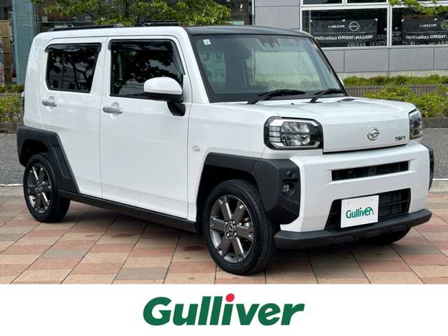 ダイハツ タフト G ターボ 福島県 2021(令3)年 5.5万km シャイニングホワイトパール ターボ/スマートアシスト/衝突回避支援機能/衝突警報機能/誤発進抑制制御機能/アダプティブクルーズコントロール/レーンキープコントロール/ふらつき警報/路側逸脱警報機能/車線逸脱警報機能/車線逸脱抑制制御機能/先行車発進お知らせ機能/標識認識機能/オートハイビーム/純正ディスプレイオーディオ/【USB/BT/TV/applecarplay/AndroidAuto】/バックカメラ/前席シートヒーター/ステアリングリモコン/アイドリングストップ/LEDオートライト/LEDフォグランプ/純正フロアマット/純正ドアバイザー