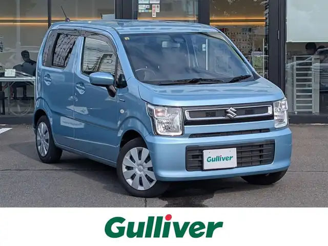 スズキ ワゴンＲ HYBRID FX 福井県 2020(令2)年 1.4万km フィズブルーパールメタリック 後方コーナーセンサー/スタッドレスタイヤ積込/純正カーオーディオ/衝突被害軽減システム/レーンキープアシスト/横滑り防止装置/盗難防止装置/アイドリングストップ/スマートキー/ダブルエアバッグ/純正ホイルキャップ/保証書・取説