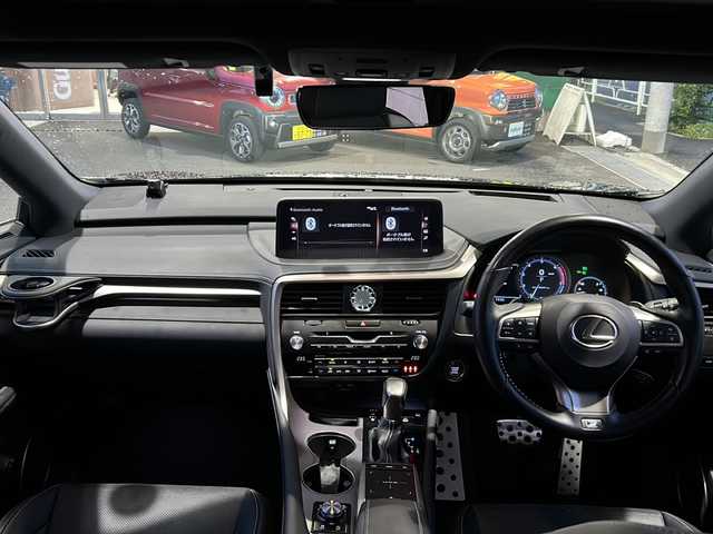 レクサス ＲＸ 300 Fスポーツ 東京都 2021(令3)年 4.6万km グラファイトブラックガラスフレーク メーカー純正ナビ/【フルセグ・DVD再生可・CD・Bluetooth・Miracast】/バックカメラ/全方位カメラ/サンルーフ/Lexus Safety System＋/【プリクラッシュセーフティ・レーントレーシングアラート・ロードサインアシスト・レーダークルーズコントロール・先行車発進お知らせ機能・ブラインドスポットモニター・」パーキングサポートアラート・クリアランスソナー・リアクロストラフィックアラート・パーキングサポートブレーキ】/電動リアゲート/純正前後ドライブレコーダー/パドルシフト/ステアリングヒーター/前席パワーシート・シートヒーター・エアーシート/運転席メモリーシート/横滑り防止機能/ステアリングスイッチ/電動格納ミラー/スペアキーあり/新車保証書/取扱説明書