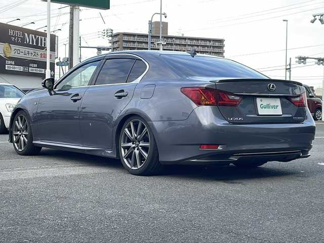 レクサス ＧＳ 300h Fスポーツ 徳島県 2014(平26)年 14万km マーキュリーグレーマイカ 純正メーカーＨＤＤナビ/（フルセグTV/CD/DVD/Bluetooth/HDD)/バックカメラ/前方ドライブレコーダー/メモリ付パワーシート/シートヒーター/エアシート/ヘッドアップディスプレイ/ブラインドスポットモニター/LEDヘッドライト/ローダウン/ETC/電動パーキング/オートホールド/オートワイパー