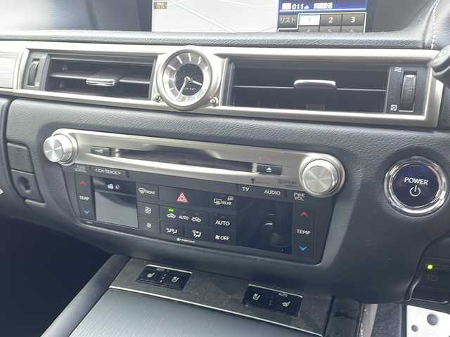 レクサス ＧＳ 300h Fスポーツ 徳島県 2014(平26)年 14万km マーキュリーグレーマイカ 純正メーカーＨＤＤナビ/（フルセグTV/CD/DVD/Bluetooth/HDD)/バックカメラ/前方ドライブレコーダー/メモリ付パワーシート/シートヒーター/エアシート/ヘッドアップディスプレイ/ブラインドスポットモニター/LEDヘッドライト/ローダウン/ETC/電動パーキング/オートホールド/オートワイパー