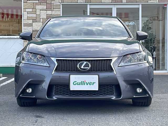 レクサス ＧＳ 300h Fスポーツ 徳島県 2014(平26)年 14万km マーキュリーグレーマイカ 純正メーカーＨＤＤナビ/（フルセグTV/CD/DVD/Bluetooth/HDD)/バックカメラ/前方ドライブレコーダー/メモリ付パワーシート/シートヒーター/エアシート/ヘッドアップディスプレイ/ブラインドスポットモニター/LEDヘッドライト/ローダウン/ETC/電動パーキング/オートホールド/オートワイパー