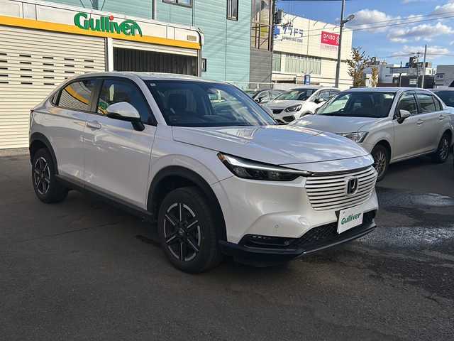 ホンダ ヴェゼル G 道央・札幌 2022(令4)年 1.8万km プラチナホワイトパール ディーラーOP　Gathersナビ/バックカメラ/寒冷地仕様/レーダー/ETC