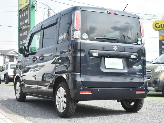 スズキ スペーシア HYBRID X 神奈川県 2018(平30)年 4.7万km ブルーイッシュブラックパール3 ワンオーナー/純正メモリナビ/全方位カメラ/フルセグテレビ/両側パワースライドドア/プッシュスタート/スマートキー/保証書/取説/スペアスマートキー