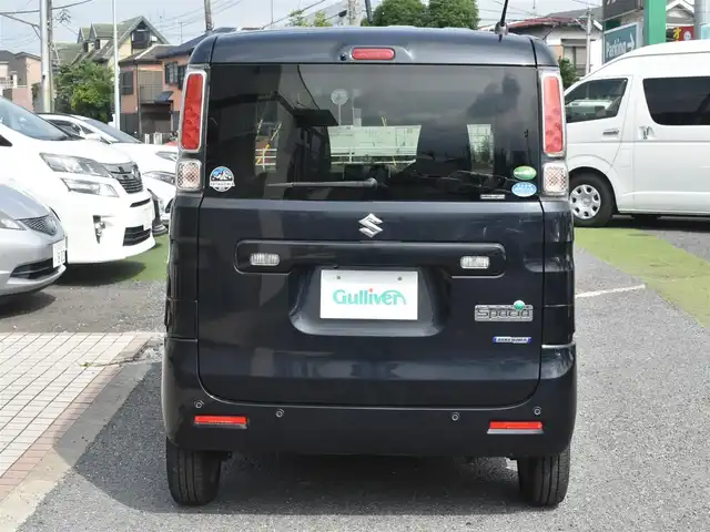 スズキ スペーシア HYBRID X 神奈川県 2018(平30)年 4.7万km ブルーイッシュブラックパール3 ワンオーナー/純正メモリナビ/全方位カメラ/フルセグテレビ/両側パワースライドドア/プッシュスタート/スマートキー/保証書/取説/スペアスマートキー