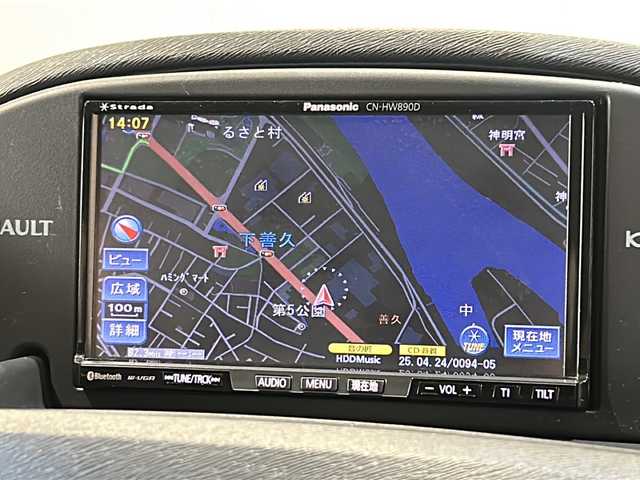 ルノー カングー 1．6 新潟県 2011(平23)年 15.7万km 黒 HDD社外ナビ/・フルセグTV/・Bluetooth/CD/DVD/バックカメラ/ドライブレコーダー/ETC