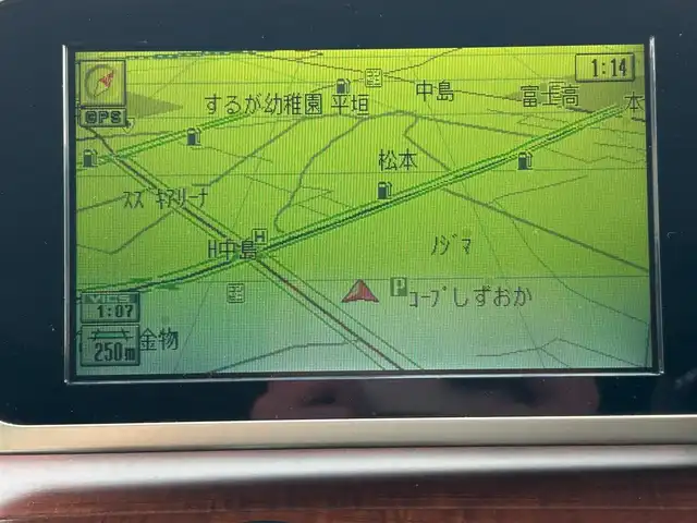 日産 エルグランド XL 静岡県 2007(平19)年 9.7万km 白 純正ＤＶＤナビ/後席モニター/バックカメラ/ＥＴＣ/ＴＶ/ダブルオートエアコン/両側パワースライドドア/ステップ/純正フロアマット/スペアキー１本/ウォークスルー/オートライト/パワーステアリング/パワーウィンドウ/３列シート/ABS
