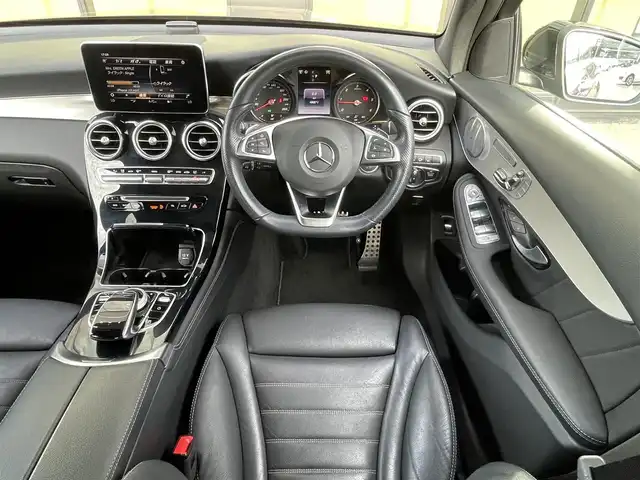 メルセデス・ベンツ ＧＬＣ２２０ d 4マチックスポーツ 本革 石川県 2018(平30)年 4.9万km 黒 アクティブステアリングアシスト/レーンキープアシスト/３６０°カメラ/HUD/BSM/アクティブブレーキアシスト/アテンションアシスト