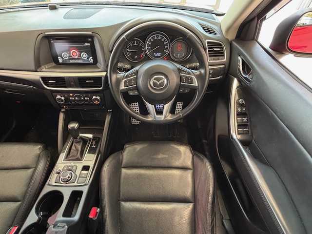 マツダ ＣＸ－５ XD Lパッケージ 埼玉県 2016(平28)年 5.1万km ソウルレッドプレミアムメタリック シティブレーキサポート/純正ナビ/　　CD/DVD/フルセグ/USB/バックカメラ/サイドカメラ/レーダークルーズコントロール/LEDヘッドライト/レザーシート/シートヒーター/純正19インチアルミホイール/プッシュスタート/アイドリングストップ/禁煙車