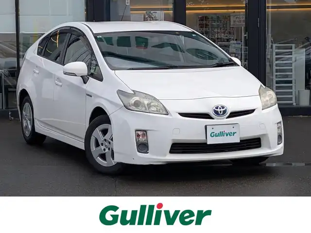 トヨタ プリウス L 福井県 2009(平21)年 10.3万km スーパーホワイトⅡ 純正メモリナビ/AM/FM/ワンセグ/BT/CD/バックカメラ/アイドリングストップ/横滑り防止装置/盗難防止装置/ETC/純正フロアマット/ダブル＋サイドエアバッグ/カーテンエアバッグ/オートライト/スマートキー/純正ホイルキャップ