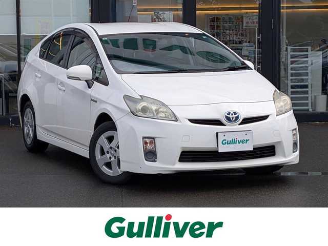 トヨタ プリウス L 福井県 2009(平21)年 10.3万km スーパーホワイトⅡ 純正メモリナビ/AM/FM/ワンセグ/BT/CD/バックカメラ/アイドリングストップ/横滑り防止装置/盗難防止装置/ETC/純正フロアマット/ダブル＋サイドエアバッグ/カーテンエアバッグ/オートライト/スマートキー/純正ホイルキャップ