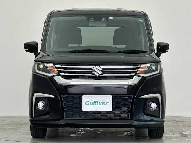 スズキ ソリオ HV MZ 宮城県 2021(令3)年 3.6万km スーパーブラックパール 4WD/社外メモリナビ/（CD/DVD/Bluetooth/AM/FM）/フルセグTV/ビルトインETC/両側パワースライドドア/バックカメラ/クルーズコントロール/アイドリングストップ/LEDヘッドライト/衝突軽減ブレーキ/レーンキープアシスト/オートライト/スマートキー/横滑り防止装置