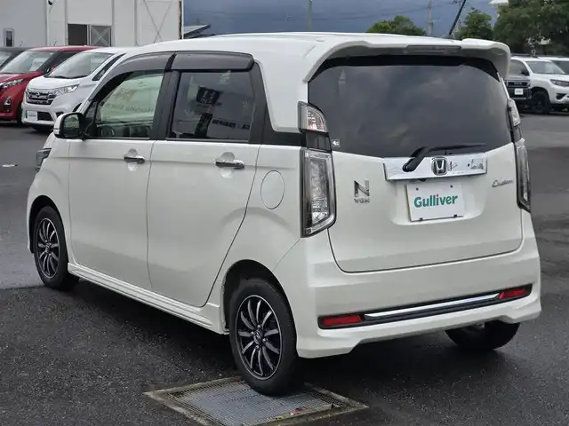 ホンダ Ｎ ＷＧＮ カスタム G SSパッケージ 鹿児島県 2018(平30)年 2.1万km プレミアムホワイトパールⅡ クルーズコントロール　/ビルトインＥＴＣ　/前後ドライブレコーダー　/純正ＳＤナビ（ＶＸＭ－１８４ＶＦｉ）　/Ｂｌｕｅｔｏｏｔｈオーディオ　/バックカメラ　/フルセグテレビ　/ハーフレザーシート　/ＬＥＤヘッドライト/純正アルミホイール(14インチ)/プッシュスタート/スマートキー/横滑り防止装置/エアバッグ(W+サイド)/カーテンエアバッグ