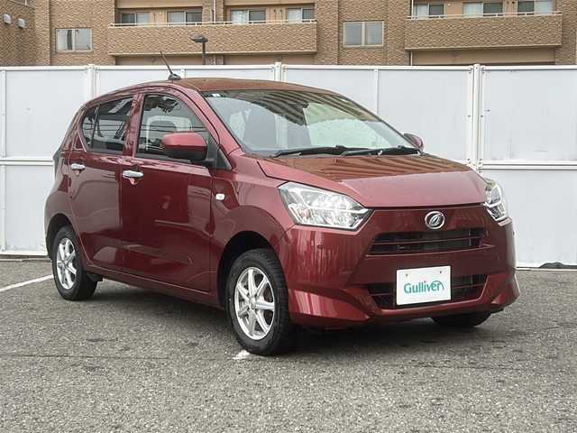 ダイハツ ミラ イース X リミテッド SAⅢ 長野県 2020(令2)年 2.7万km ファイアークォーツレッドM 4WD/社外メモリナビ（型番：CN-BR300B）/・SD/・CD/・BT/バックカメラ/クリアランスソナー/衝突被害軽減システム/コーナーセンサー（前後）/LEDヘッドライト/オートマチックハイビーム/アイドリングストップ/横滑り防止/ETC/純正フロアマット/サマータイヤ積み込み/保証書/取扱説明書
