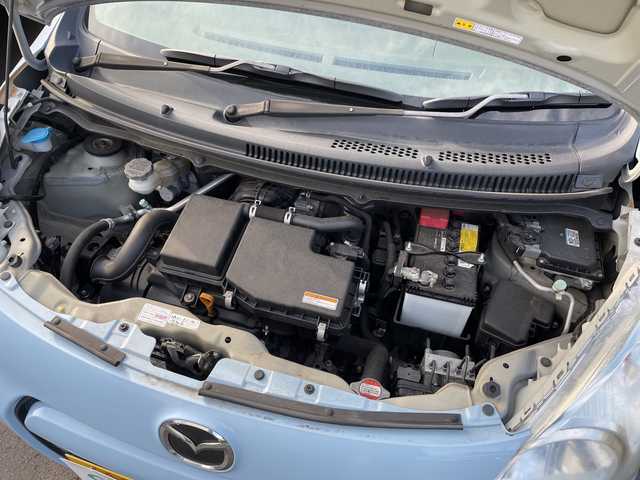 マツダ キャロル エコ L 神奈川県 2014(平26)年 8.6万km エアブルーメタリック 純正ＳＤナビ　（エクリプス　CA9TD)/ＣＤ　/ワンセグＴＶ　/スペアキー１本　/リモコンキー　　/ＡＢＳ　/純正フロアマット　/Ｗエアバッグ　/パワーステアリング　/パワーウィンドウ　/アイドリングストップ　/ＡＣ