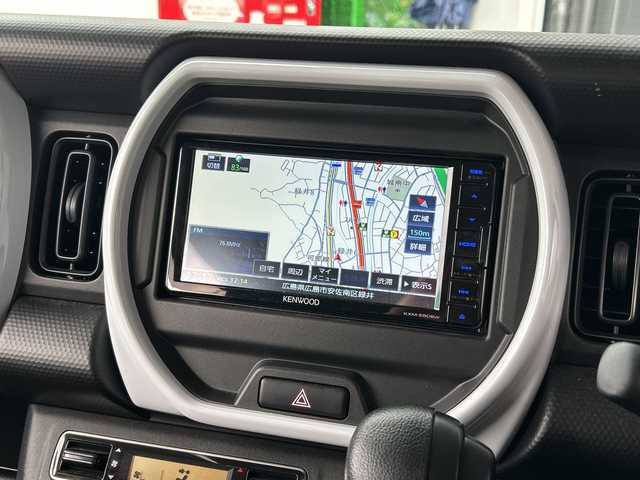 スズキ ハスラー HYBRID G 広島県 2023(令5)年 3.5万km クールカーキPM 禁煙車/デュアルカメラブレーキサポート/車線逸脱警報/レーンキープアシスト/リアコーナーセンサー/レーダークルーズコントロール/純正メモリナビ/(ワンセグ/CD/DVD/Bluetooth/USB/iPod)/バックカメラ/シートヒーター(D＋N)/オートライト/オートマチックハイビーム/ビルトインETC/アイドリングストップ/W+サイド+カーテンエアバック/純正フロアマット/ヘッドライトレベライザー/純正ドアバイザー/電格ミラー/スペアキー