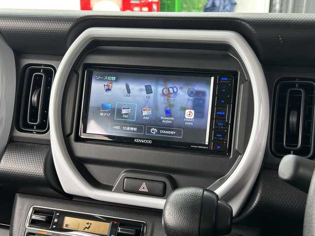 スズキ ハスラー HYBRID G 広島県 2023(令5)年 3.5万km クールカーキPM 禁煙車/デュアルカメラブレーキサポート/車線逸脱警報/レーンキープアシスト/リアコーナーセンサー/レーダークルーズコントロール/純正メモリナビ/(ワンセグ/CD/DVD/Bluetooth/USB/iPod)/バックカメラ/シートヒーター(D＋N)/オートライト/オートマチックハイビーム/ビルトインETC/アイドリングストップ/W+サイド+カーテンエアバック/純正フロアマット/ヘッドライトレベライザー/純正ドアバイザー/電格ミラー/スペアキー