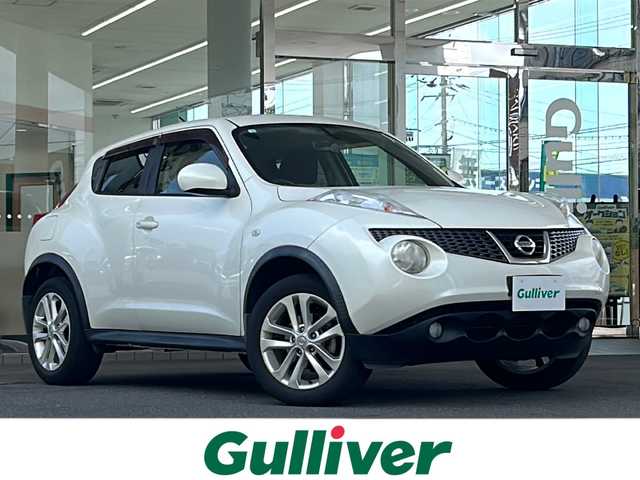 日産 ジューク 15RX タイプV 福島県 2012(平24)年 6.7万km ブリリアントホワイトパール ディーラー純正SDナビ/スマートキー/スペアキー/電格ミラー/オートライト/フォグランプ/ヘッドライトレベライザー/純正AW/純正フロアマット/ハロゲンライト/フォグランプ/PUSHスタート/保証書/取扱説明書