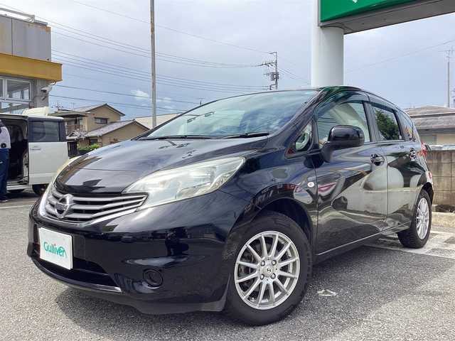 日産 ノート X DIG－S 栃木県 2012(平24)年 7.8万km スーパーブラック  純正ナビ(MM112-W)/ バックカメラ/ アイドリングストップ/ ドアバイザー/ プッシュスタート/ ETC/ ドライブレコーダー/ 純正フロアマット/ ヘッドライトレベライザー