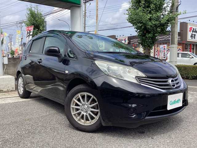 日産 ノート X DIG－S 栃木県 2012(平24)年 7.8万km スーパーブラック  純正ナビ(MM112-W)/ バックカメラ/ アイドリングストップ/ ドアバイザー/ プッシュスタート/ ETC/ ドライブレコーダー/ 純正フロアマット/ ヘッドライトレベライザー