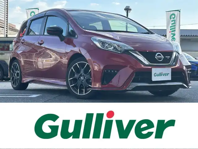 日産 ノート ニスモS 奈良県 2019(令1)年 4.3万km ガーネットレッド 1オーナー/オーディオ付/BT/AUX/USB//5速MT/レーダー探知機/横滑り防止装置/ETC/ドラレコ/Pステアリング/Pウィンドウ/スマートボタン/純正フロアマット/純正アルミ/オートLEDライト/保証書・取説・スペアキー