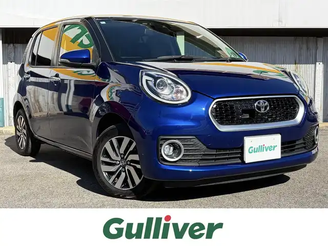 トヨタ パッソ モーダ　Gパッケージ 三重県 2018(平30)年 12.3万km ブラックマイカメタリック/ディープブルークリスタルマイカ ワンオーナー　/スマートアシストII/　・衝突警報機能(対車両・対歩行者)/　・衝突回避支援ブレーキ機能(対車両)/　・誤発進抑制制御機能/　・後方誤発進抑制制御機能/　・車線逸脱警報機能/　・先行者発進お知らせ機能/純正ナビ/　・Bluetooth/　・DTV/　・DVD/CD再生/　・録音/黒ルーフ/スマートキー/プッシュスタート/LEDヘッドライト/LEDフォグライト/オートライト/オートリトラクタブルミラー/ウィンカーミラー/ビルトインETC/革巻きステアリング/ステアリングスイッチ/アイドリングストップ/プライバシーガラス/フロアマット/横滑り防止機能/サイド/カーテンエアバック