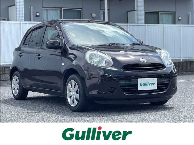 日産 マーチ 12S Vパッケージ 愛知県 2013(平25)年 5.1万km ナイトベールパープル ワンオーナー/純正ディーラーナビ（AM/FM/CD/DVD/BT/ワンセグ）/電動格納ドアミラー/純正フロアマット