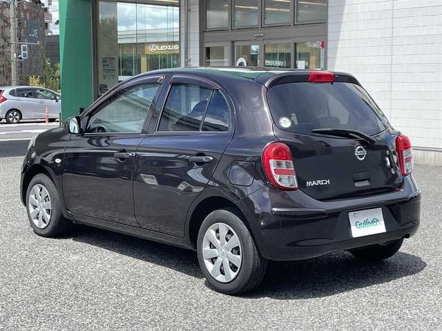 日産 マーチ 12S Vパッケージ 愛知県 2013(平25)年 5.1万km ナイトベールパープル ワンオーナー/純正ディーラーナビ（AM/FM/CD/DVD/BT/ワンセグ）/電動格納ドアミラー/純正フロアマット