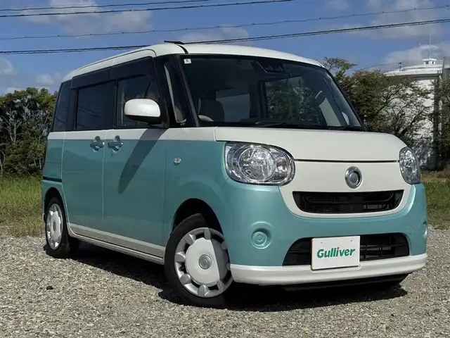 ダイハツ ムーヴ キャンバス X SA Ⅲ 兵庫県 2018(平30)年 3.8万km パールホワイトⅢ/ファインミントメタリック 2トーン 純正8インチナビ/フルセグテレビ/バックモニター/ドラレコ/ETC/スマートアシスト3/オートハイビーム