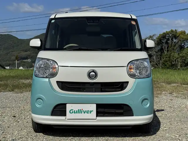 ダイハツ ムーヴ キャンバス X SA Ⅲ 兵庫県 2018(平30)年 3.8万km パールホワイトⅢ/ファインミントメタリック 2トーン 純正8インチナビ/フルセグテレビ/バックモニター/ドラレコ/ETC/スマートアシスト3/オートハイビーム