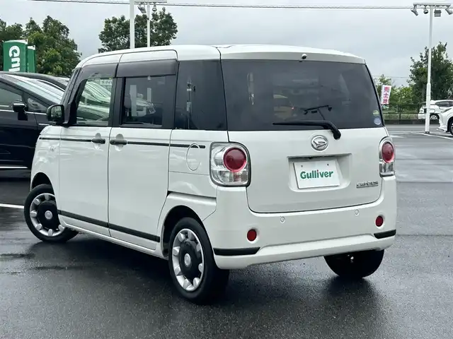 ダイハツ ムーヴ キャンバス G ブラックアクセント リミテッド SAⅢ 奈良県 2019(令1)年 6.1万km パールホワイトⅢ 純正ナビ　/フルセグＴＶ　/BT/CD/DVD/SD/両側パワースライドドア　/ＥＴＣ　/ドライブレコーダー　/ＬＥＤヘッドライト　/オートマチックハイビーム　/衝突被害軽減システム　/スマートキー　/クリアランスソナー　/アイドリングストップ/フォグライト/スペアキー有