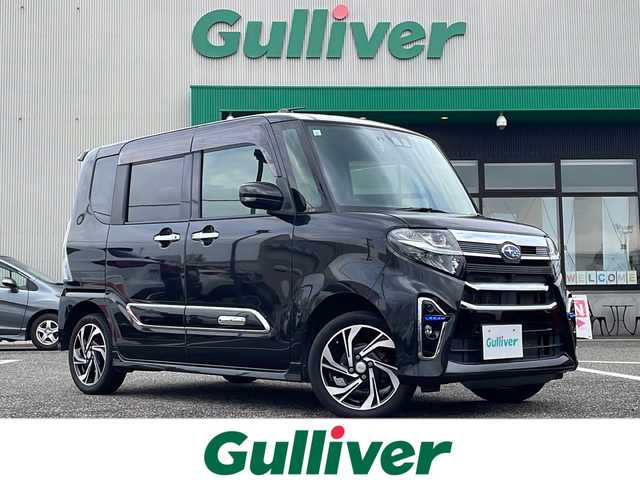 スバル シフォン カスタムRS リミテッド スマートアシスト 島根県 2021(令3)年 8.8万km ブラックマイカメタリック 純正7インチSDナビゲーション(NMZK-W71D)/フルセグ BT CD DVD/全方位カメラ/レーダークルーズコントロール/ウェルカムオープンスライドドア/両側パワースライドドア/ロングスライドシート/前後ドライブレコーダー/ビルトインETC/LEDヘッドライト/AUTOライト/ハーフレザーシート(合皮)/アイドリングストップ/D/N席シートヒーター/４WD/ターボ