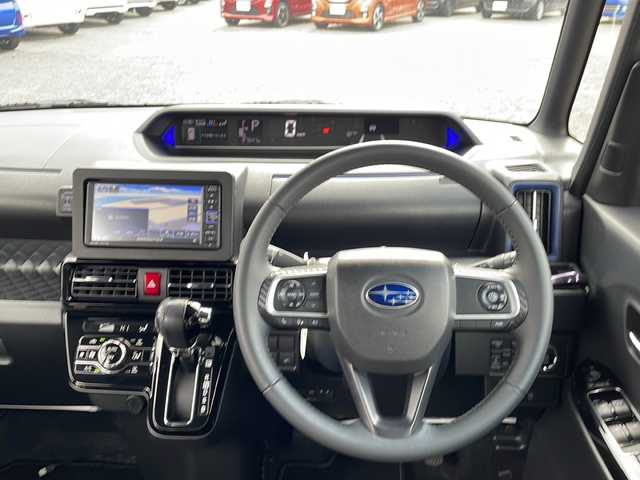 スバル シフォン カスタムRS リミテッド スマートアシスト 島根県 2021(令3)年 8.8万km ブラックマイカメタリック 純正7インチSDナビゲーション(NMZK-W71D)/フルセグ BT CD DVD/全方位カメラ/レーダークルーズコントロール/ウェルカムオープンスライドドア/両側パワースライドドア/ロングスライドシート/前後ドライブレコーダー/ビルトインETC/LEDヘッドライト/AUTOライト/ハーフレザーシート(合皮)/アイドリングストップ/D/N席シートヒーター/４WD/ターボ