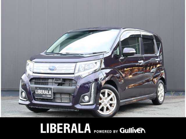 スバル ステラ カスタム R スマートアシスト 静岡県 2017(平29)年 5.6万km ナイトシャドーパープルクリスタルM ワンオーナー/純正オーディオ/CD・FM・AM・USB/衝突軽減ブレーキ/LKA/オートライト/ETC/スペアキー/取扱説明書/保証書