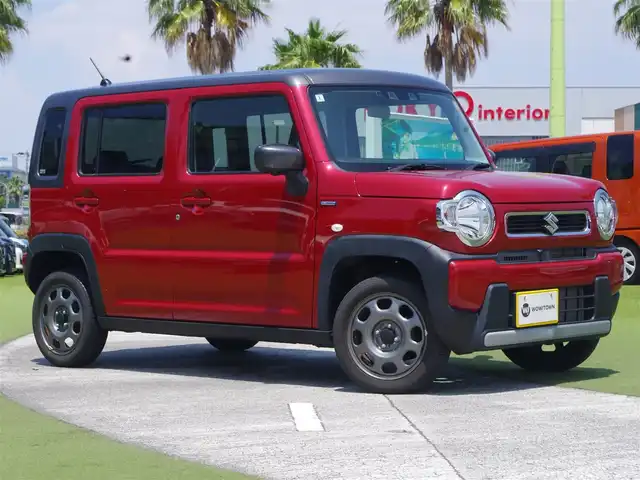 スズキ ハスラー HYBRID G 千葉県 2020(令2)年 1.3万km フェニックスレッドパール/ガンメタリック2トーンルーフ デュアルカメラブレーキサポート/アイドリングストップ/純正メモリーナビ/地デジTV/【DVD/CD再生機能　Bluetooth接続】/【Apple CarPlay　Android Auto対応】/全方位モニター/前席シートヒーター/ETC/リアコーナーセンサー/純正15インチアルミホイル/サイド/カーテンエアバッグ/携帯リモコン