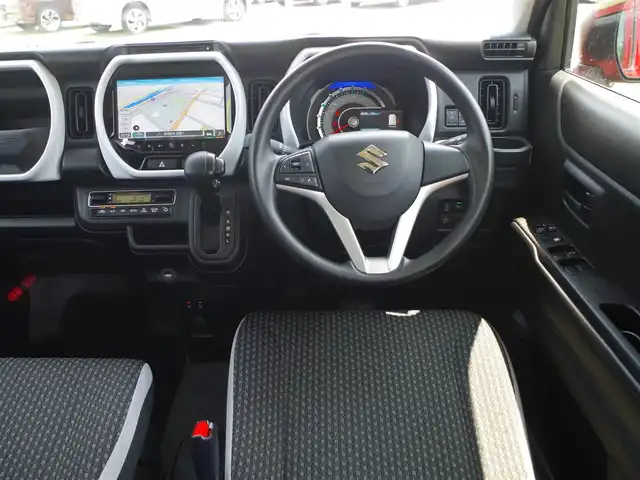 スズキ ハスラー HYBRID G 千葉県 2020(令2)年 1.3万km フェニックスレッドパール/ガンメタリック2トーンルーフ デュアルカメラブレーキサポート/アイドリングストップ/純正メモリーナビ/地デジTV/【DVD/CD再生機能　Bluetooth接続】/【Apple CarPlay　Android Auto対応】/全方位モニター/前席シートヒーター/ETC/リアコーナーセンサー/純正15インチアルミホイル/サイド/カーテンエアバッグ/携帯リモコン