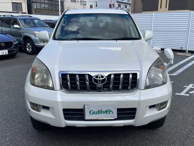 トヨタ ランドクルーザー プラド TZ Gセレクション 広島県 2006(平18)年 15.5万km ホワイトパールクリスタルシャイン /登録時走行距離/　　　　　　　154472キロ/ワンオーナー/メーカーナビ/バックカメラ/ベージュ革シート/シートヒーター/COOL BOX/スペアキー×１/ETC/新車時整備手帳/　　【保証書】/取扱説明書/