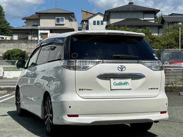 トヨタ エスティマ アエラス プレミアムエディション 熊本県 2013(平25)年 4.5万km ホワイトパールクリスタルシャイン ワンオーナー/プッシュスタート/純正ナビ/（CD・DVD・フルセグTV・BTオーディオ・SD）/バックカメラ/ETC/純正18インチAW/両側パワースライドドア/クルーズコントロール/ハーフレザーシート/右前席パワーシート/HIDヘッドライト/オートライト/フォグライト/前後コーナーセンサー/ウィンカーミラー/純正フロアマット/純正ドアバイザー/新車保証書/取扱説明書/スマートスペアキー×1本