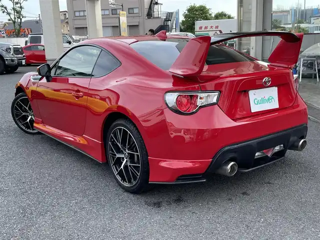 トヨタ ８６ GT エアロパッケージFT 神奈川県 2016(平28)年 11.6万km ピュアレッド BBS製純正18インチAW/純正エアロ/大型リアウィング/純正SDナビ・地デジTV/純正CD/DVD/SD/BT/バックカメラ/ETC/ドライブレコーダー/HIDライト/クルーズコントロール/パドルシフト/プッシュスタート/スマートキー×2/純正フロアマット/取扱説明書/保証書