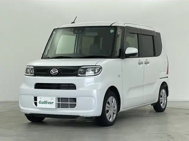 ダイハツ タント X 群馬県 2021(令3)年 2.7万km シャイニングホワイトパール 純正ナビ　バックカメラ　片側電動スライドドア　衝突被害軽減ブレーキ　レーンアシスト　クリアランスソナー　ＬＥＤヘッドランプ　オートマチックハイビーム　前席シートヒーター　ＥＴＣ　ＵＳＢ入力端子　禁煙
