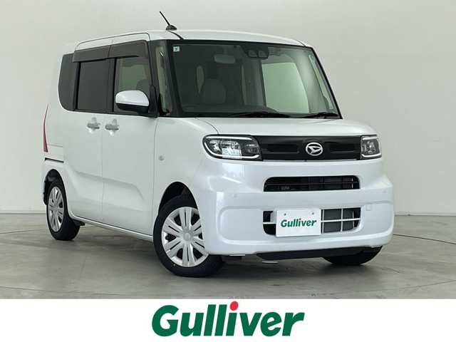 ダイハツ タント X 群馬県 2021(令3)年 2.7万km シャイニングホワイトパール 純正ナビ　バックカメラ　片側電動スライドドア　衝突被害軽減ブレーキ　レーンアシスト　クリアランスソナー　ＬＥＤヘッドランプ　オートマチックハイビーム　前席シートヒーター　ＥＴＣ　ＵＳＢ入力端子　禁煙