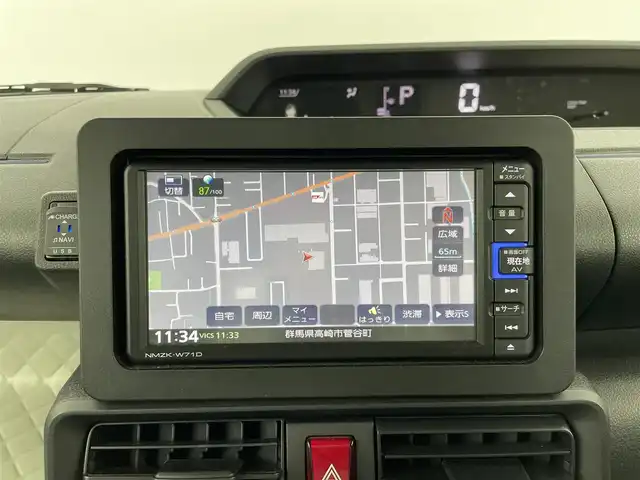 ダイハツ タント X 群馬県 2021(令3)年 2.7万km シャイニングホワイトパール 純正ナビ　バックカメラ　片側電動スライドドア　衝突被害軽減ブレーキ　レーンアシスト　クリアランスソナー　ＬＥＤヘッドランプ　オートマチックハイビーム　前席シートヒーター　ＥＴＣ　ＵＳＢ入力端子　禁煙