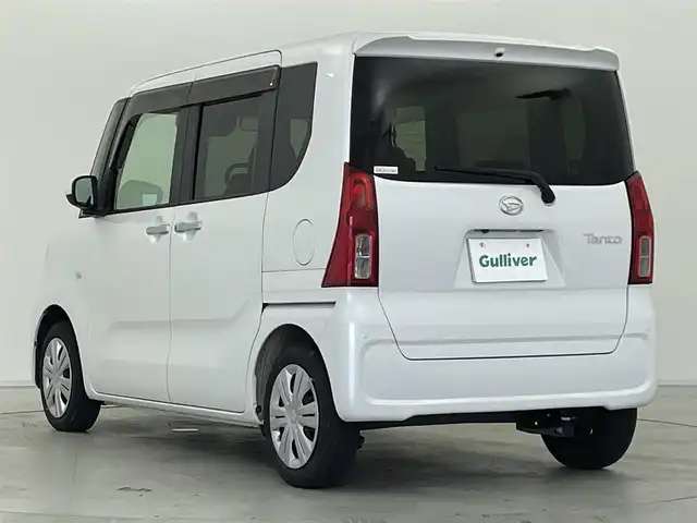 ダイハツ タント X 群馬県 2021(令3)年 2.7万km シャイニングホワイトパール 純正ナビ　バックカメラ　片側電動スライドドア　衝突被害軽減ブレーキ　レーンアシスト　クリアランスソナー　ＬＥＤヘッドランプ　オートマチックハイビーム　前席シートヒーター　ＥＴＣ　ＵＳＢ入力端子　禁煙