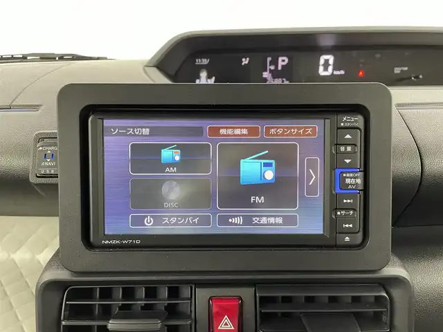 ダイハツ タント X 群馬県 2021(令3)年 2.7万km シャイニングホワイトパール 純正ナビ　バックカメラ　片側電動スライドドア　衝突被害軽減ブレーキ　レーンアシスト　クリアランスソナー　ＬＥＤヘッドランプ　オートマチックハイビーム　前席シートヒーター　ＥＴＣ　ＵＳＢ入力端子　禁煙