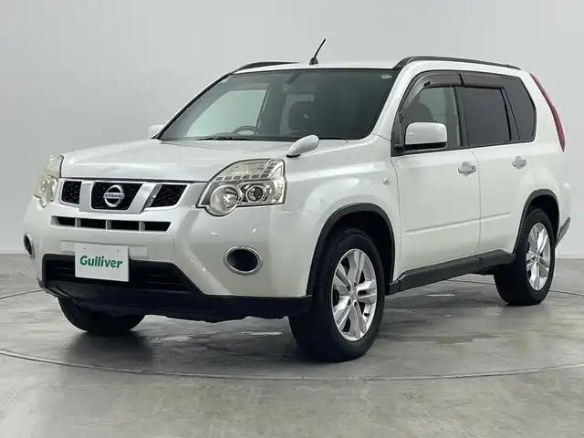日産 エクストレイル 20X 群馬県 2011(平23)年 7.9万km ブリリアントホワイトパール ナビ　ルーフレール　全席シートヒーター　ダウンヒルアシストコントロール　横滑り防止機能　カプロンシート　ＥＴＣ　オートライト　ヘッドライトレベライザー　スマートキー　純正フロアマット　禁煙車