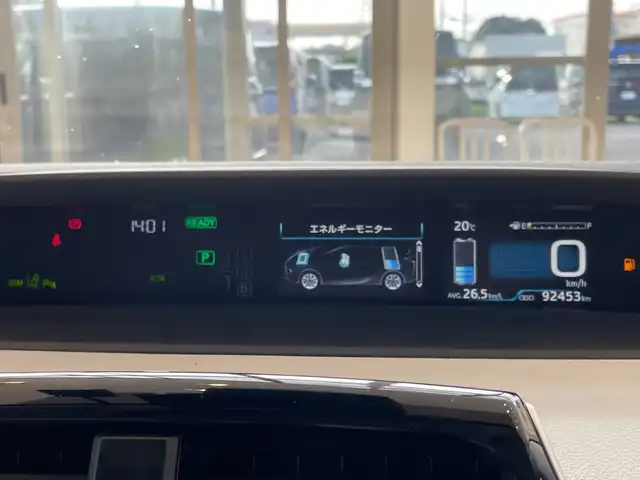 トヨタ プリウス A 長崎県 2019(平31)年 9.3万km ホワイトパールクリスタルシャイン セーフティーセンス/純正9インチSDナビ/　　Bluetooth/DVD/フルセグ/バックカメラ/ETC/LEDオートライト/MODELIISTAフルエアロ/純正15インチアルミホイール/運転席パワーシート/パーキングアシスト/クルーズコントロール