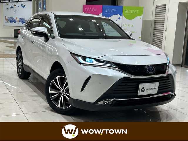 トヨタ ハリアー ハイブリッド G 埼玉県 2024(令6)年 1.6万km プラチナホワイトパールマイカ セーフティセンス/純正SDナビ/　　BT/USB/フルセグ/バックカメラ/パワーバックドア/レーダークルーズコントロール/レーンキープアシスト/オートブレーキホールド/LEDヘッドライト/パワーシート/ハーフレザーシート/純正18インチアルミホイール/ETC2.0/スマートキー/禁煙車